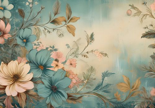 Prachtige romantische bloemen scene