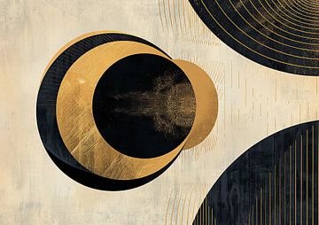 Bauhaus Japandi Abstract van Kunst Kriebels