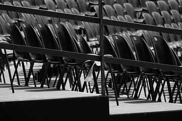 Rows of chairs by Dominique Stevens