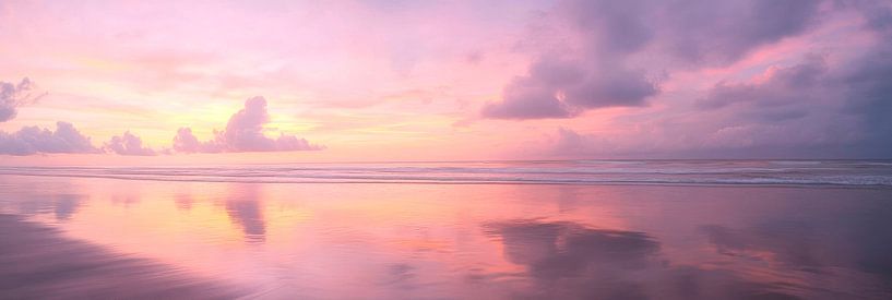 Zauberhafte Abendstimmung am Meer von Poster Art Shop