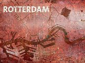 Waterkaart Rotterdam van Frans Blok thumbnail