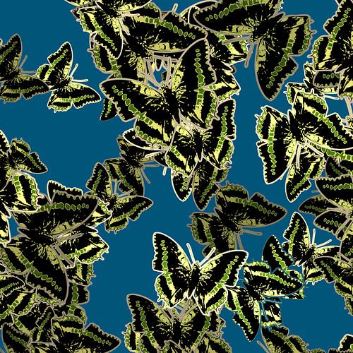 GRAFISCHE PRINT VLINDERS 4