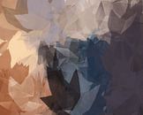 Terra, Taupe und Flieder. Moderne abstrakte Kunst. Verwunschener Wald von Dina Dankers Miniaturansicht