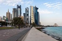 Doha corniche daylight view