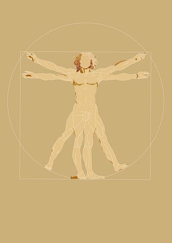 Der vitruvianische Mensch - Leonardo da Vinci