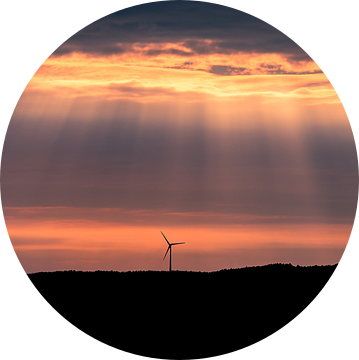 Zonsondergang in Uddevalla, Zweden.