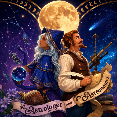 Der Astrologe und der Astronom – Kunst