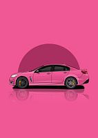 Kunstauto chevrolet ss roze