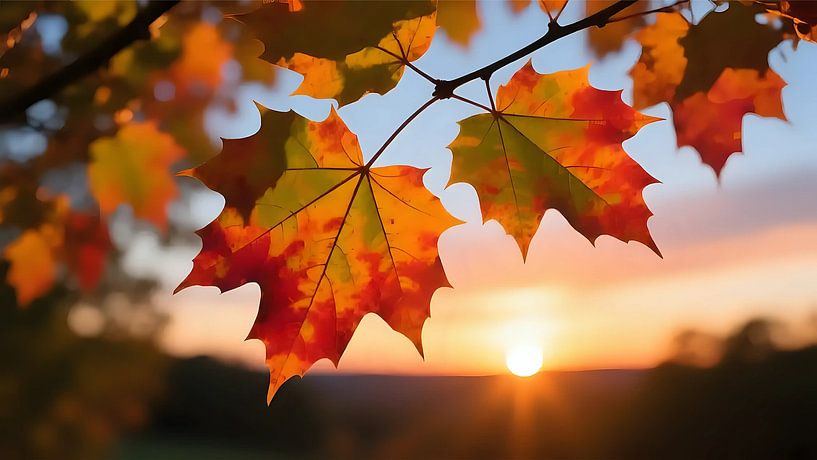 Mosaïque de feuilles dans la pénombre par Jean Pierre