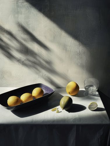 Stilleven, spel van licht en schaduw