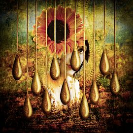 She's Looking From Behind by Helga Blanke