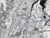 Stadskaart Haarlem | Graphite Grid | Zwart-Grijs