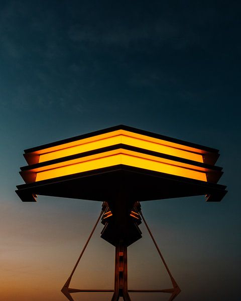 Orange in blue by Stefan Spoelstra