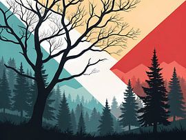 Solitude in the Silhouettes by Artistic