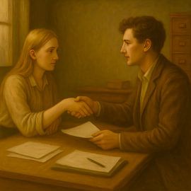 The Negotiators - AI Classica - People at work - Art for business