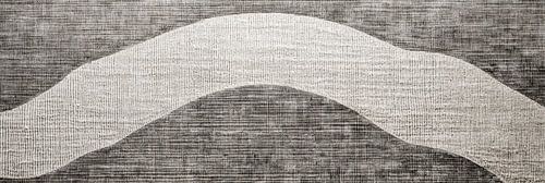 Linnen textuur met seigaiha-golven panorama