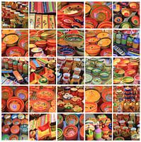 Provence pottery collage