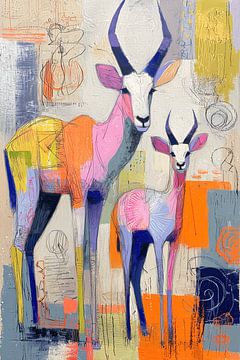 Antilope & Pop: A Pastel Safari van PixelMint.