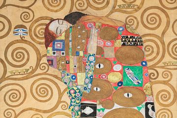 Lovers, Gustav Klimt by Details of the Masters
