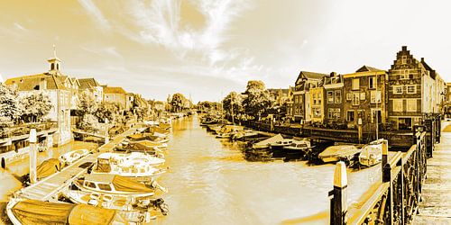 Haven van Dordrecht Nederland Goud