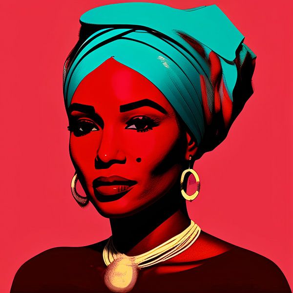 Akosua - Pop-Art-Illustration von All Africa
