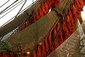 Filets d'un bateau de pêche, Texel