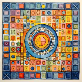 Spel van Abstract Schilderij