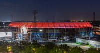Het Feijenoord Stadion "De Kuip" in Rotterdam met rode ring van MS Fotografie | Marc van der Stelt thumbnail