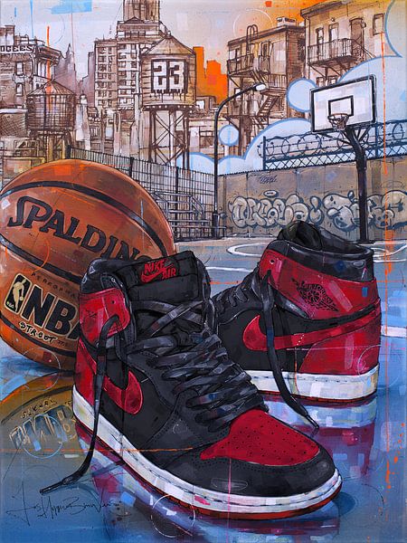 Tableau basket Nike Air Jordan 1 (60x80cm)