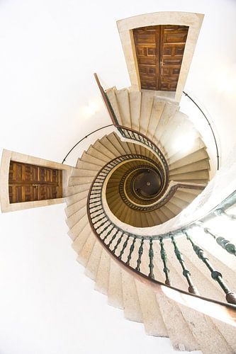 De spiraaltrap in het Museo do Pobo Galego