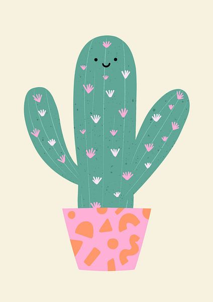 Cactus heureux par Melissa Donne