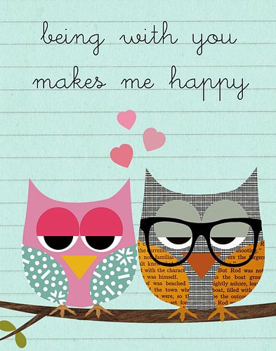 Chouettes amoureuses