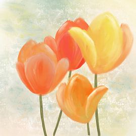 Tulips - Spring Greeting by MFO_Art
