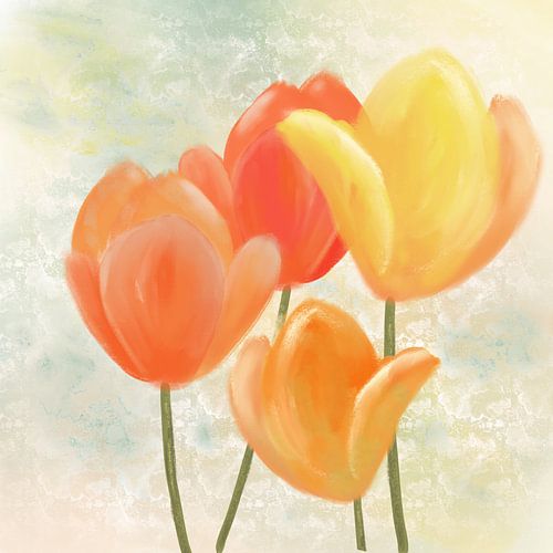 Les tulipes - un cadeau de printemps