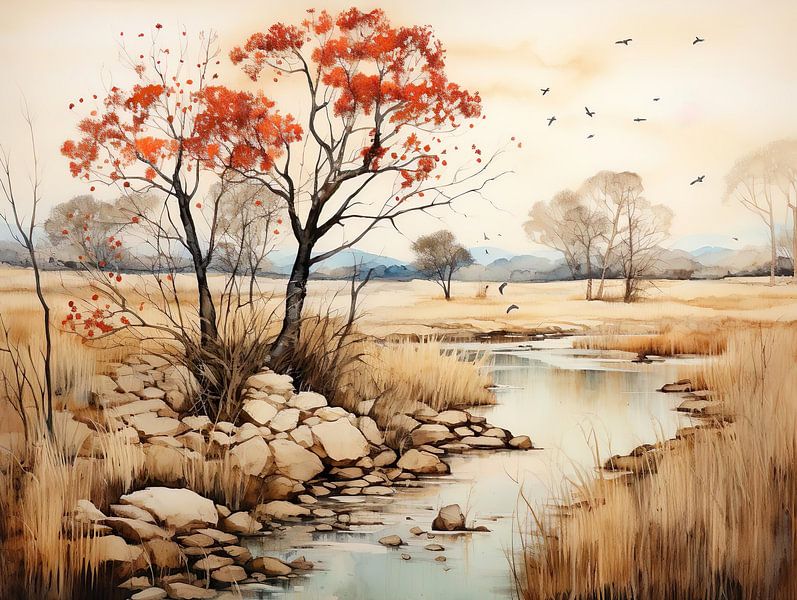 Landscape Sketch by PixelPrestige
