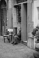 Rom fotografiert in schwarz und weiß, straßenfotografie