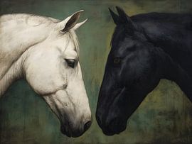 Two horses by IamHome Studio