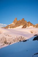 The Aiguilles Rouges d'Arolla in the morning sun