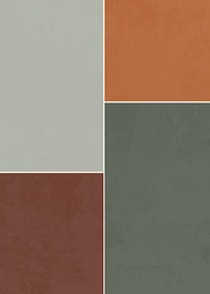 Abstracte achtergrond in aardetinten met textuur en kleurblokken van Wisnu Xiao