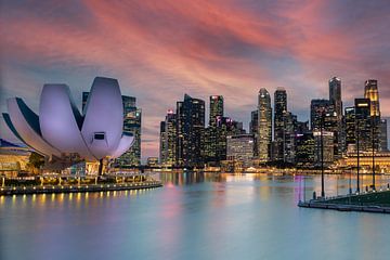 Skyline von Singapur von Jan van Dasler