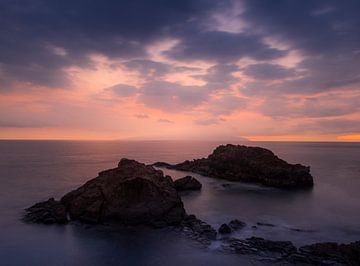 Coucher de soleil sur Ténériffe sur Marloes ten Brinke