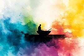 Minimalistisch geometrisch abstract ontwerp van Art & Soul Creations