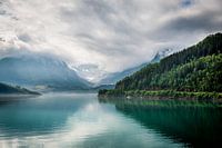 Mountains and glacier in Norway