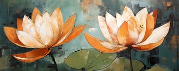 Lotusbloemen Abstract van Jacky