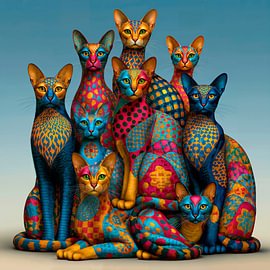 Artistic Cats by Harry Hadders Design