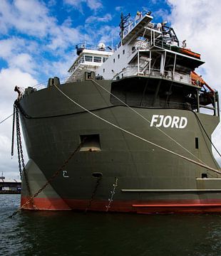 Le puissant navire Fjord sur scheepskijkerhavenfotografie