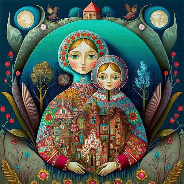 Russian matryoshkas by Vlindertuin-Art