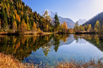 Herfst op de Mont Blanc, Chamonix, Frankrijk van Achim Thomae Photography