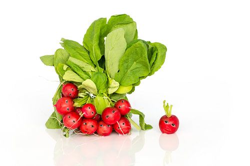 Radijs met gezichtjes