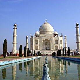 Taj Mahal in Agra, Indien van Katharina Wieland Müller